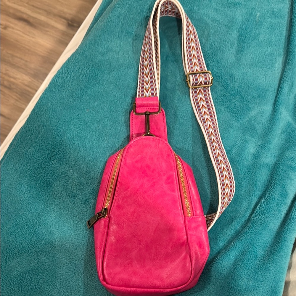 Bright Pink Crossbody Bag
